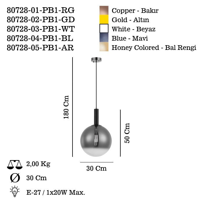 Candeeiro de Teto – 80-170 cm – Laca Antiga – Metal