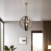 Candeeiro de Teto – 73-110 cm – Marrom – Metal