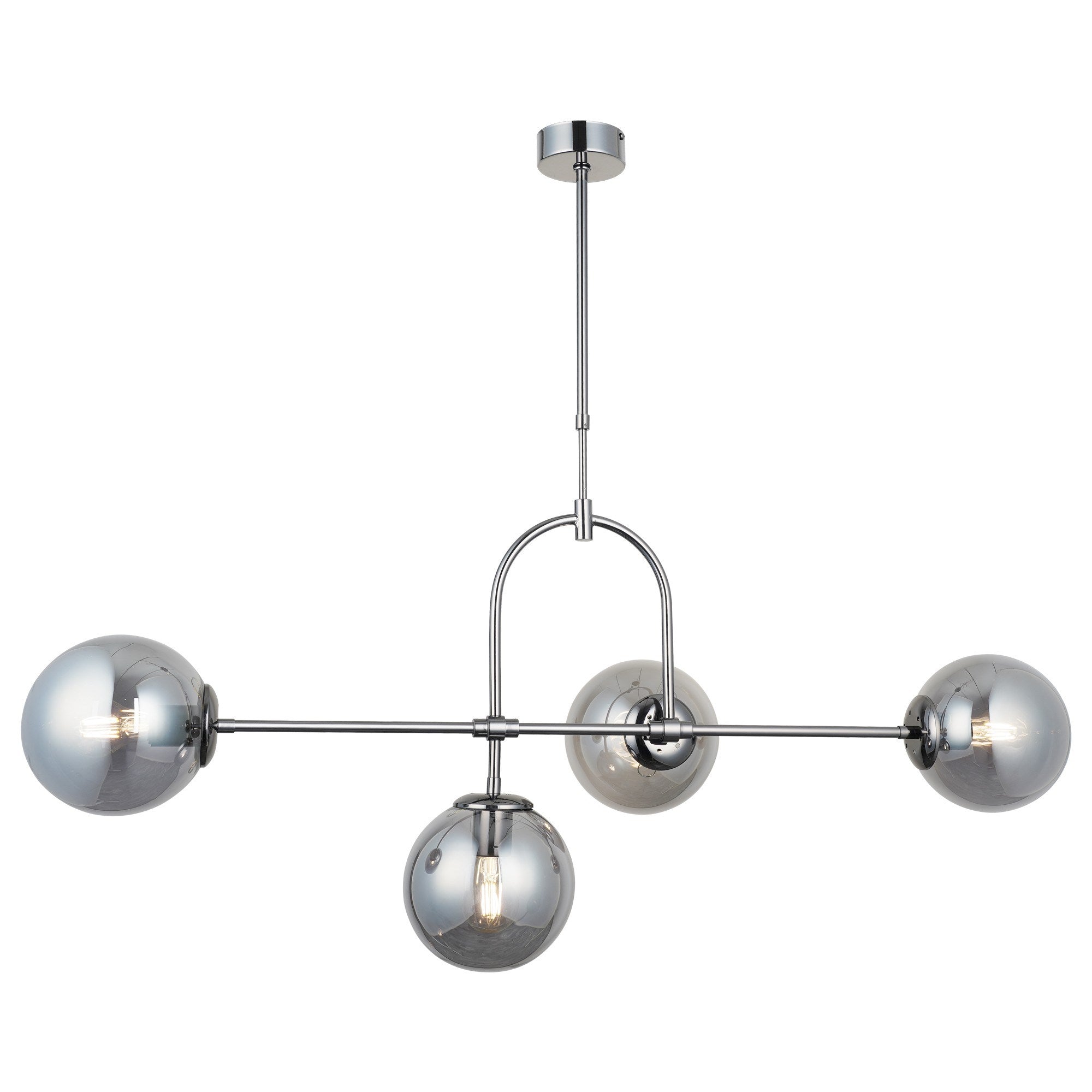 Candeeiro de Teto – 85-115 cm – Cobalto – Metal e Vidro