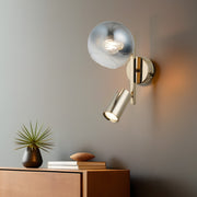 Candeeiro de Parede – 36 cm – Laca Antiga – Metal