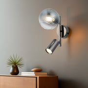 Candeeiro de Parede – Ø14cm – Laca Antiga – Metal