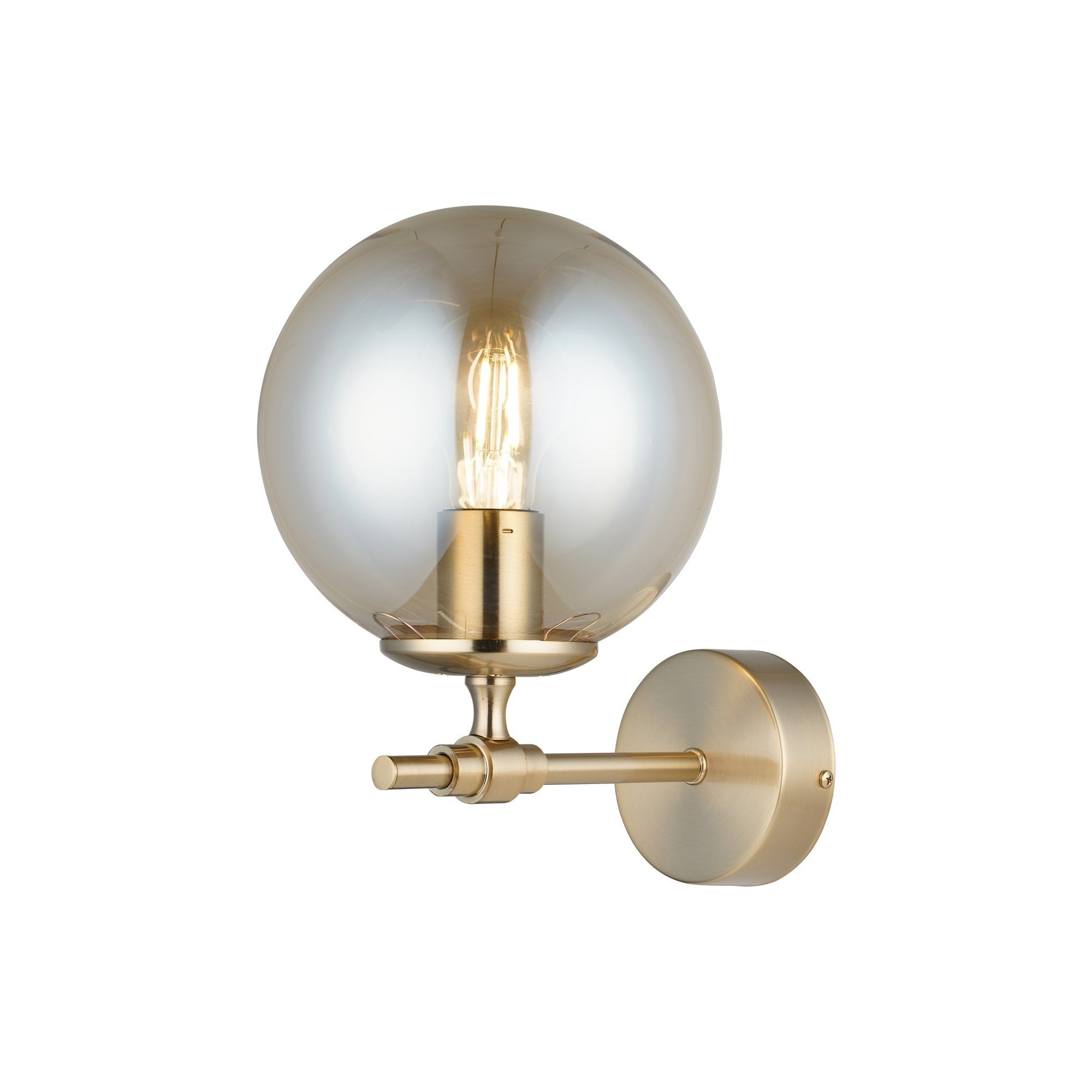 Candeeiro de Parede – Ø18 cm – Laca Antiga – Metal e Vidro