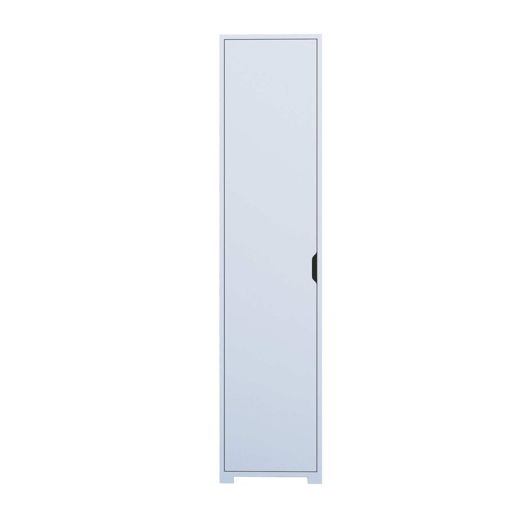 Guarda-roupa – 40 cm x 183 cm x 45-53 cm – Branco mate – Painel de partículas