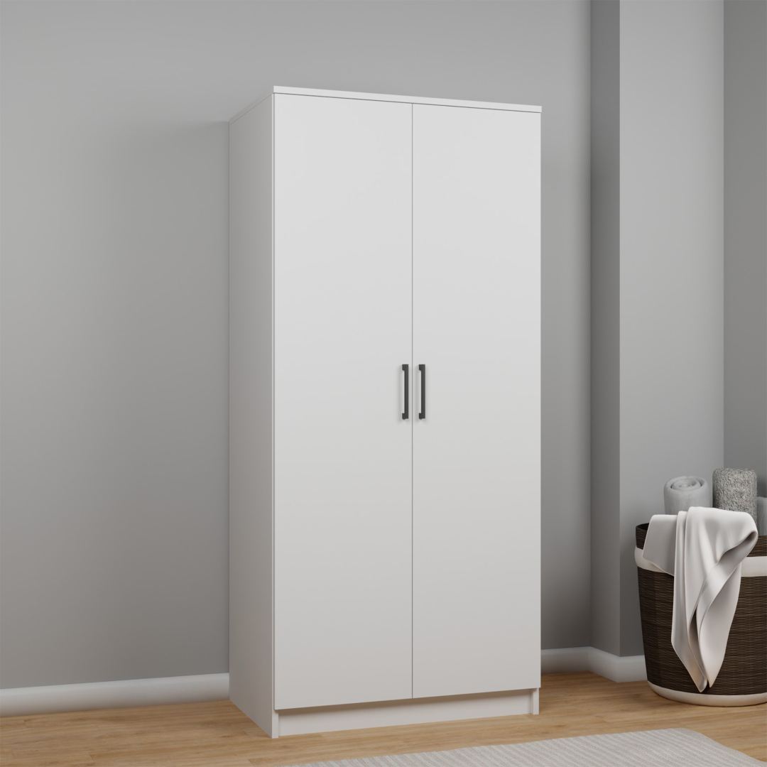 Guarda-roupa – 80 cm x 180 cm x 51,8 cm – Branco – MDF