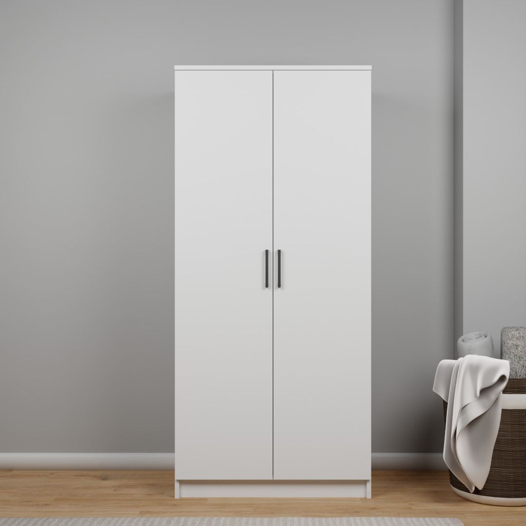 Guarda-roupa – 80 cm x 180 cm x 51,8 cm – Branco – MDF