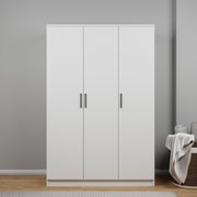 Guarda-roupa – 120 cm x 180 cm x 51,8 cm – Branca – Painel de partículas revestido com melamina