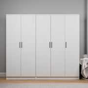 Guarda-roupa – 200 cm x 180 cm x 51,8 cm – Branco – MDF