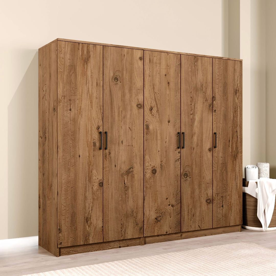 Guarda-roupa – 200 cm x 180 cm x 51,8 cm – Pinheiro Atlântico – MDF