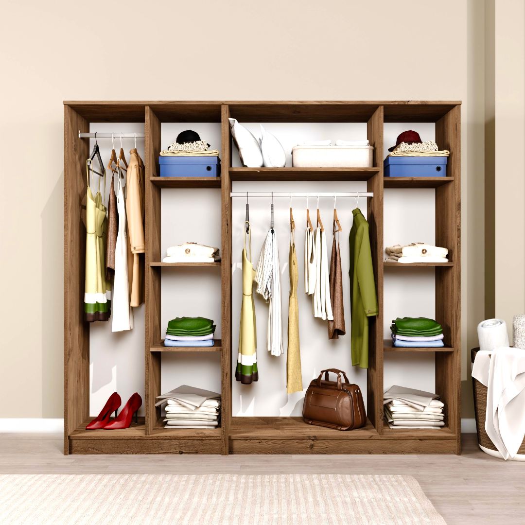 Guarda-roupa – 200 cm x 180 cm x 51,8 cm – Pinheiro Atlântico – MDF