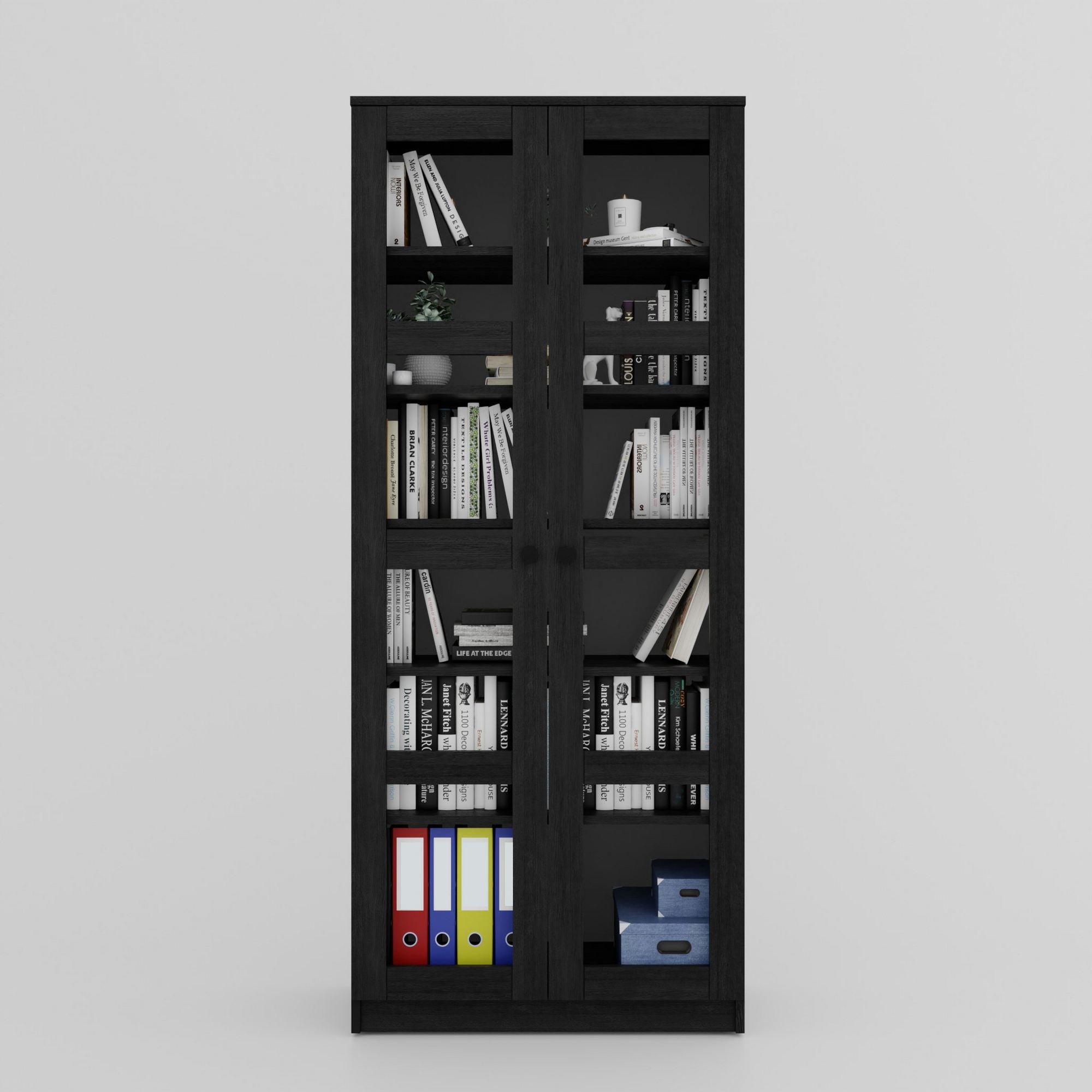 Armário Multiuso – 80 cm x 190 cm x 37 cm – Preto – MDF