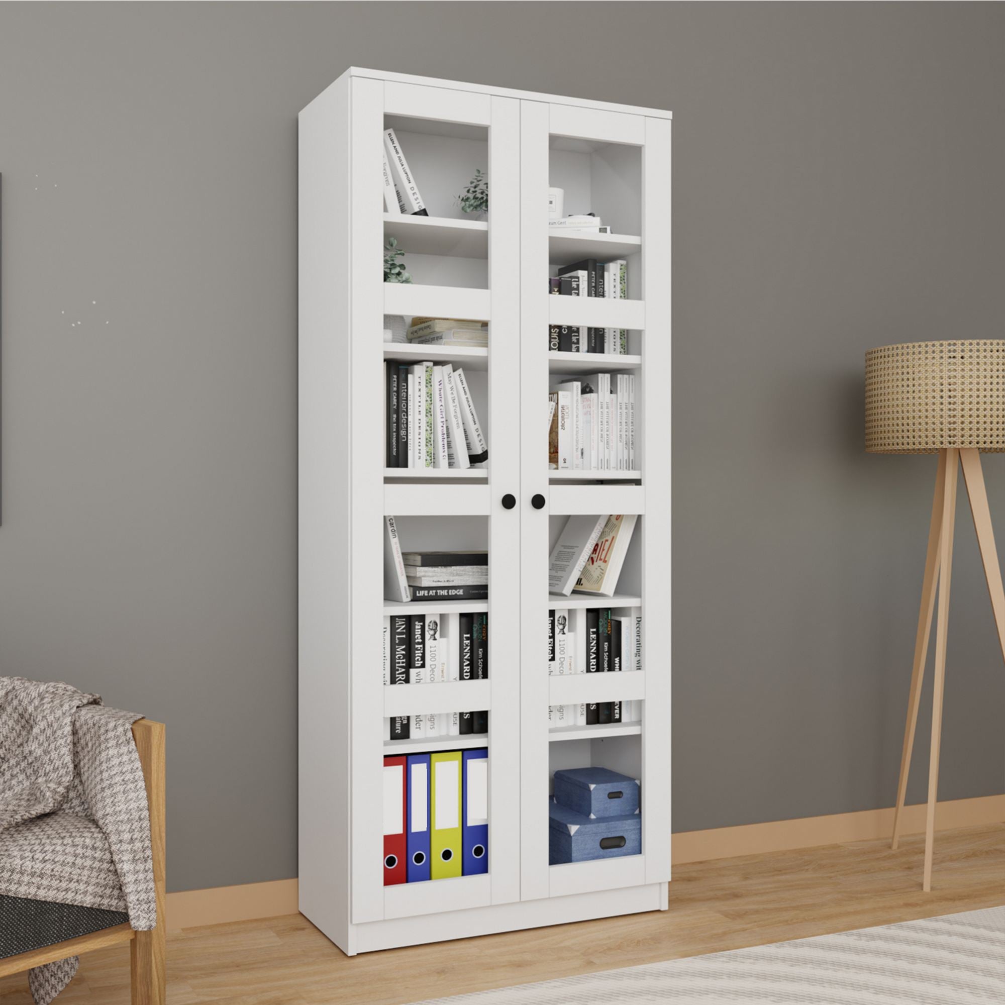 Armário Multiuso – 80 cm x 190 cm x 37 cm – Branco – MDF