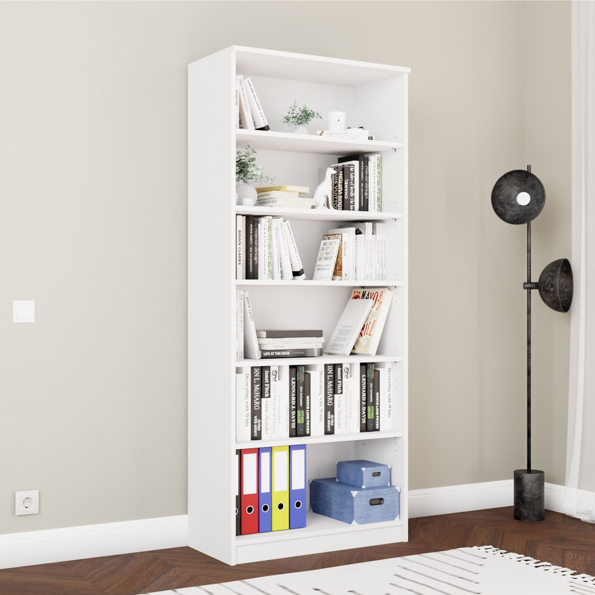 Armário Multiuso – 80 cm x 190 cm x 37 cm – Branco – MDF