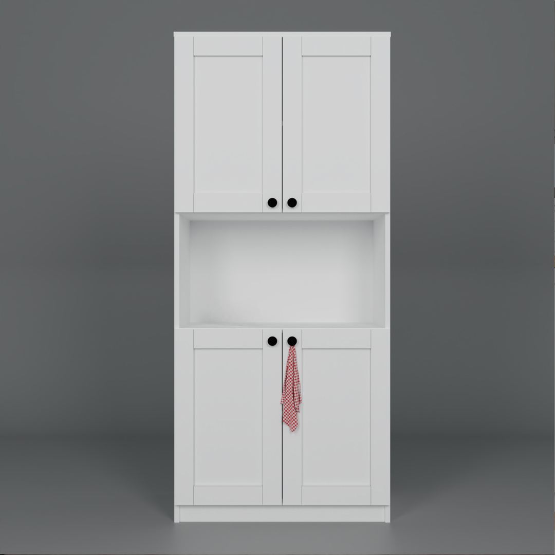 Armário Multiuso – 80cm x 180cm x 44,5cm – Branco – MDF