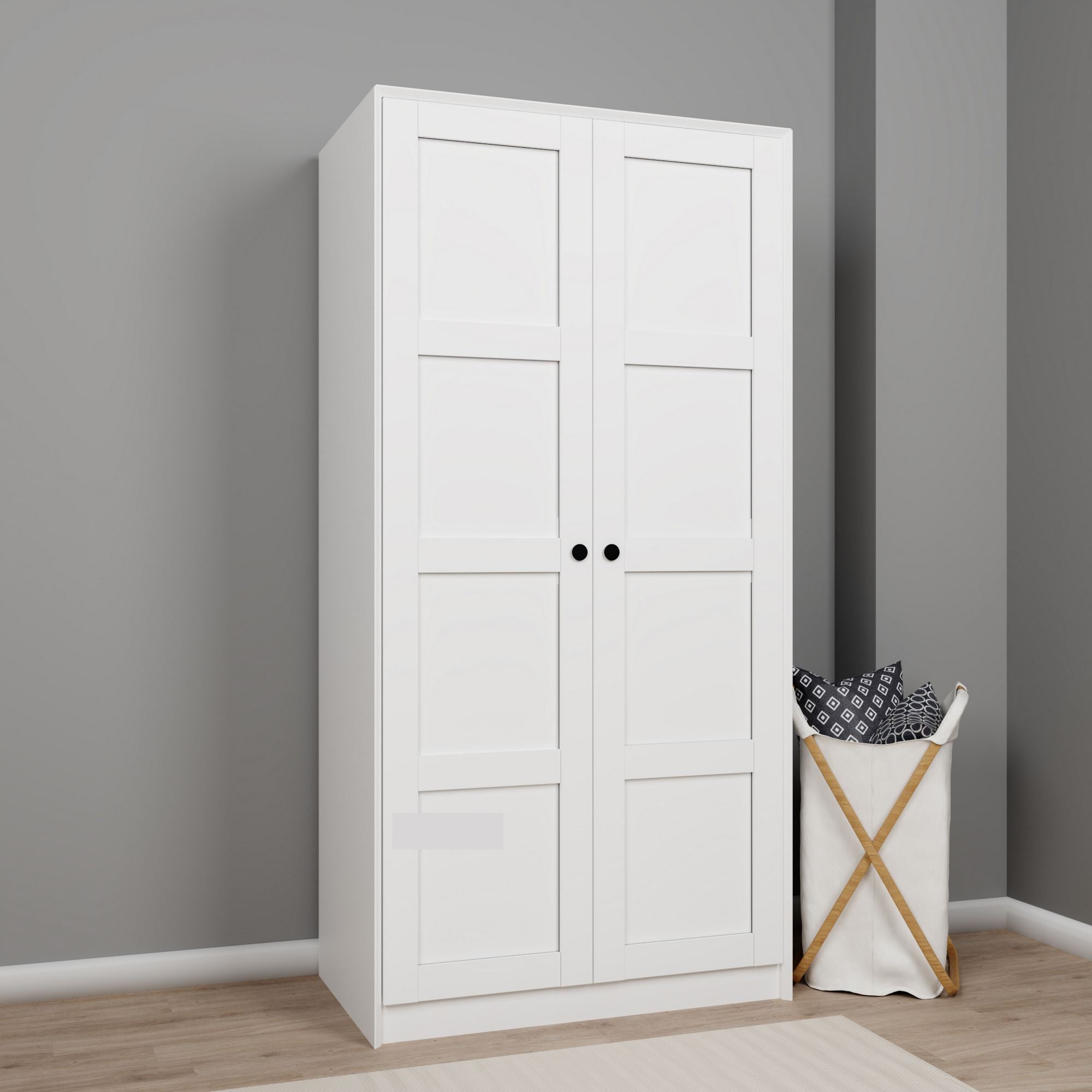 Armário Multiuso – 94 cm x 190 cm x 60 cm – Branco – MDF