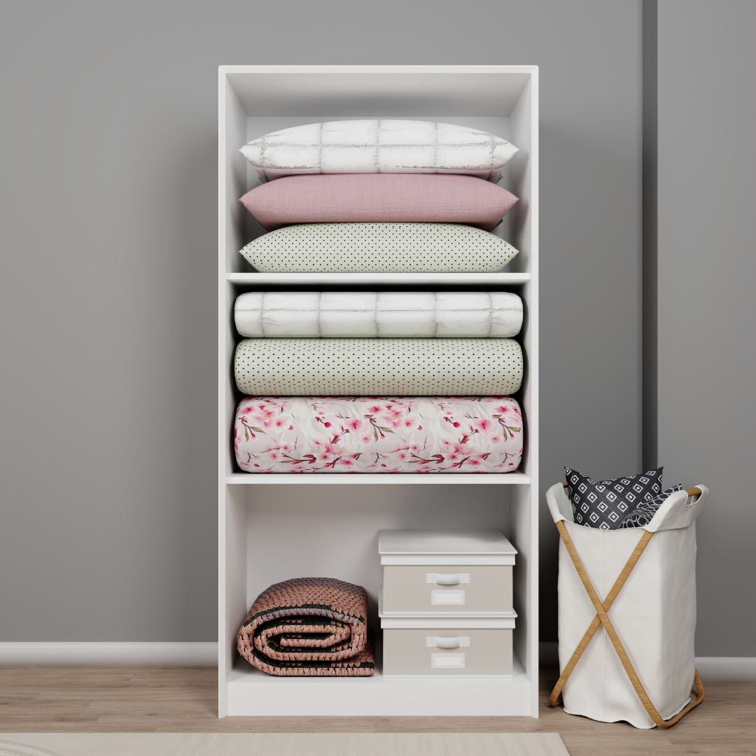 Armário Multiuso – 94 cm x 190 cm x 60 cm – Branco – MDF