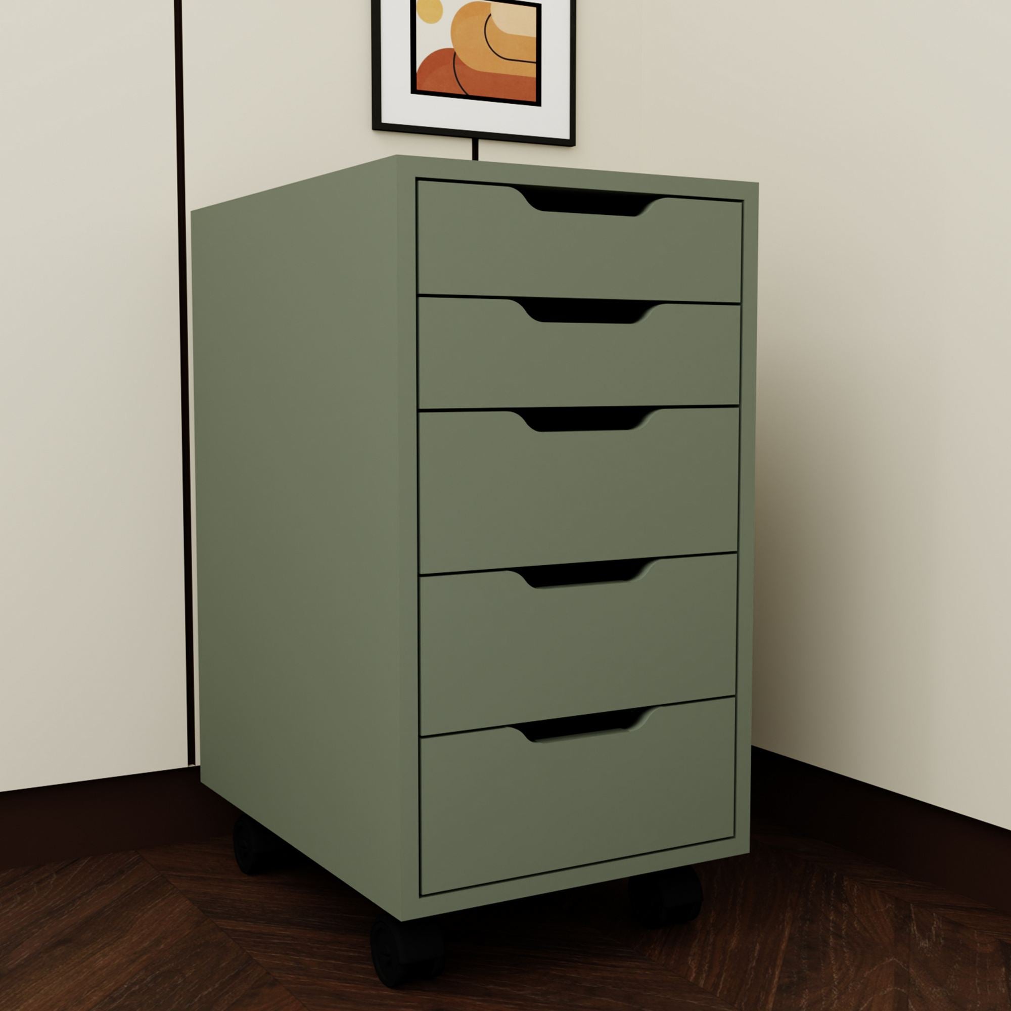 Armário Multiuso – 40cm x 77.4cm x 55cm – Verde – MDF