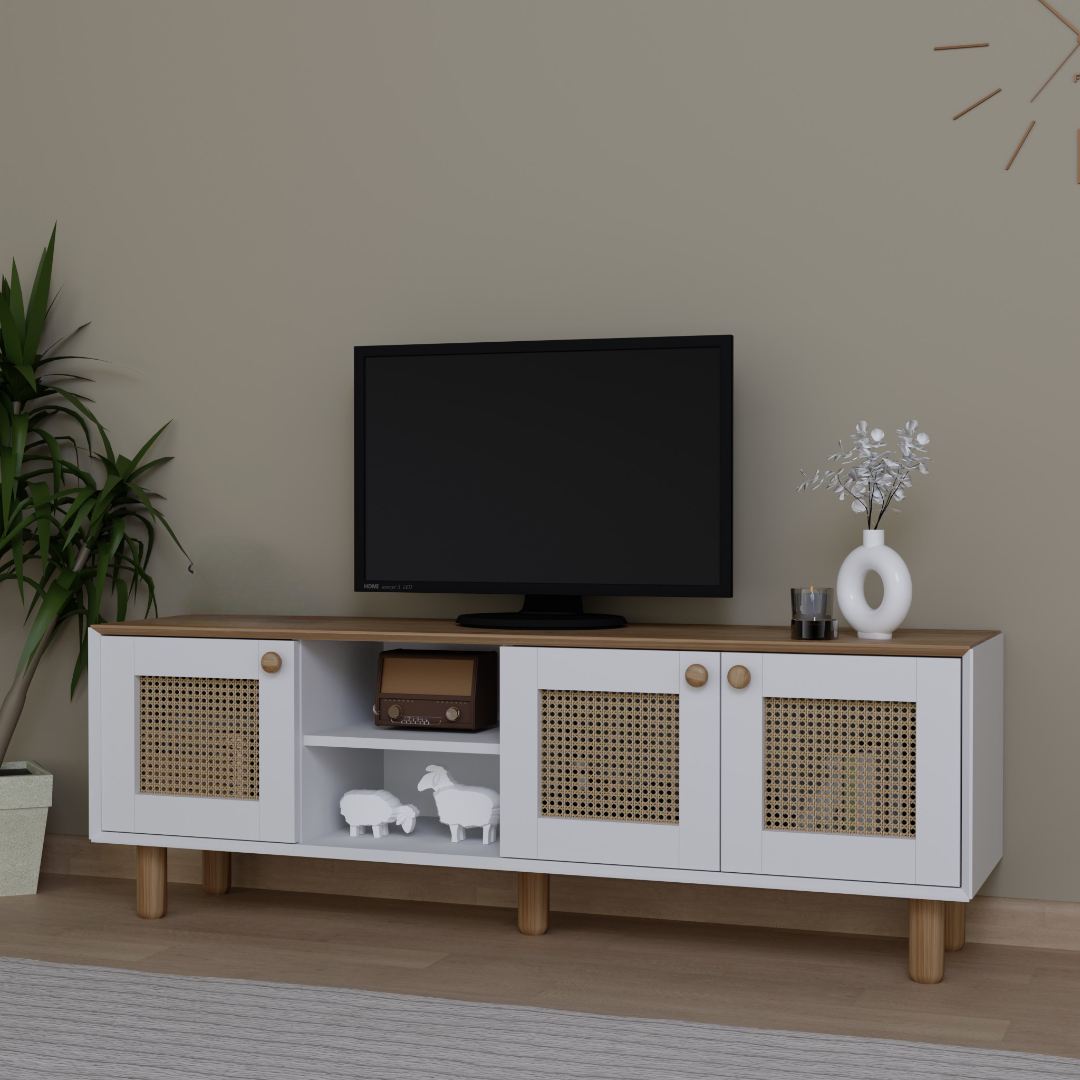 Móvel de TV – 160 cm x 56 cm x 40 cm – Carvalho Jardim – MDF