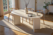 Mesa de jantar-Sablin-Madeira Branca