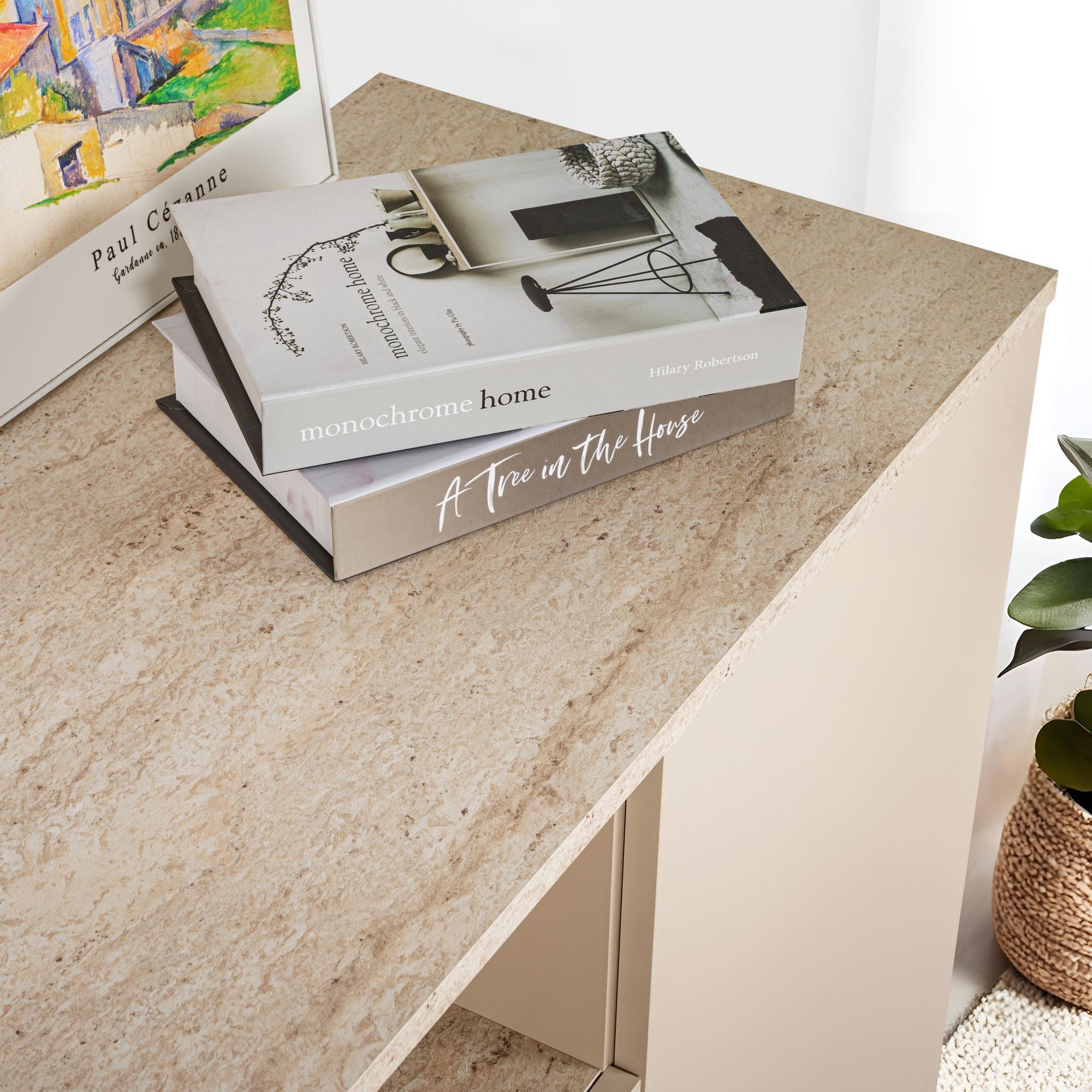 Aparador Arista Creme Travertine 192cm - Design Luxo Premium