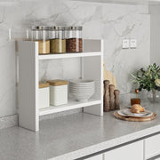 Prateleira de Cozinha – 34 x 10 x 30 cm – Branca – Painel de partículas revestido a melamina