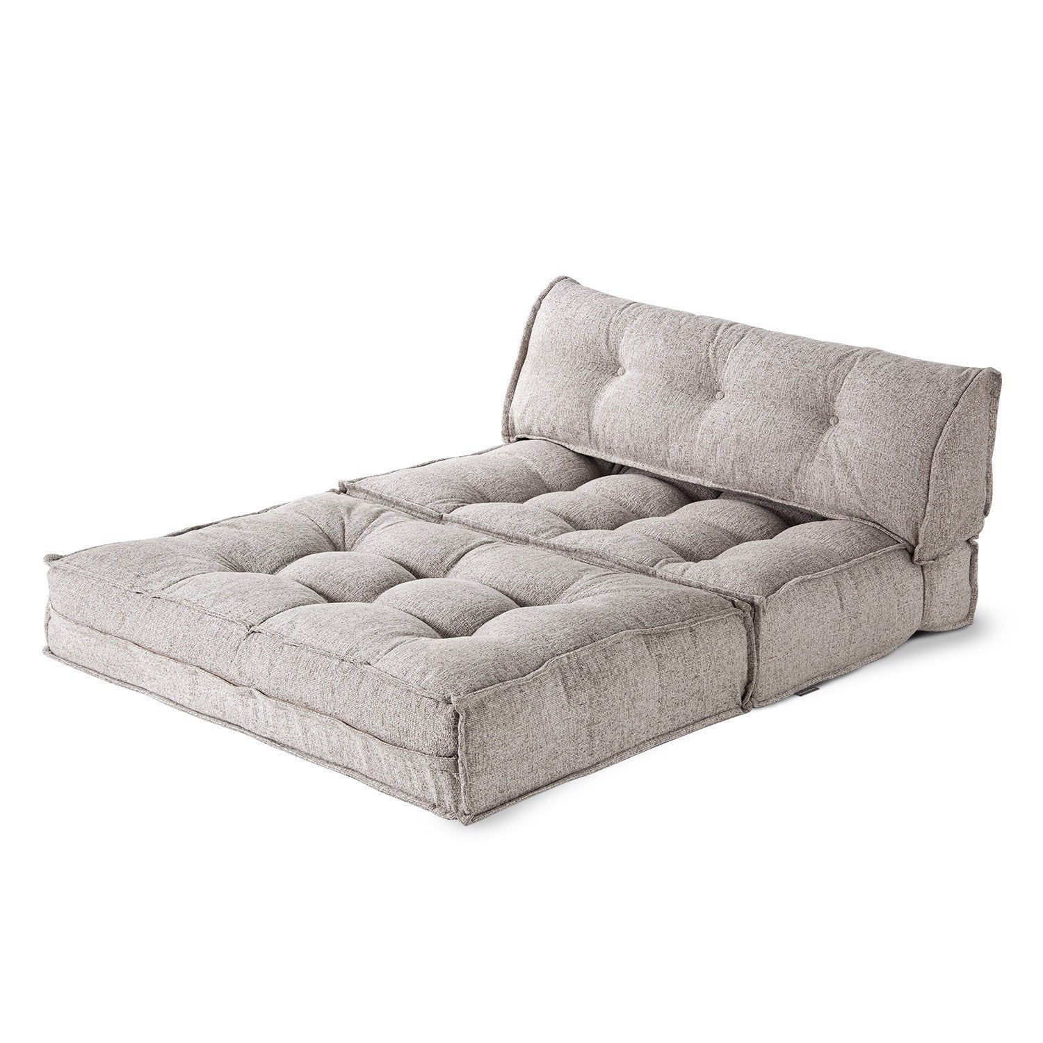 Sofá-Cama Mocca Light Brown - 2 Lugares em Boucle Premium