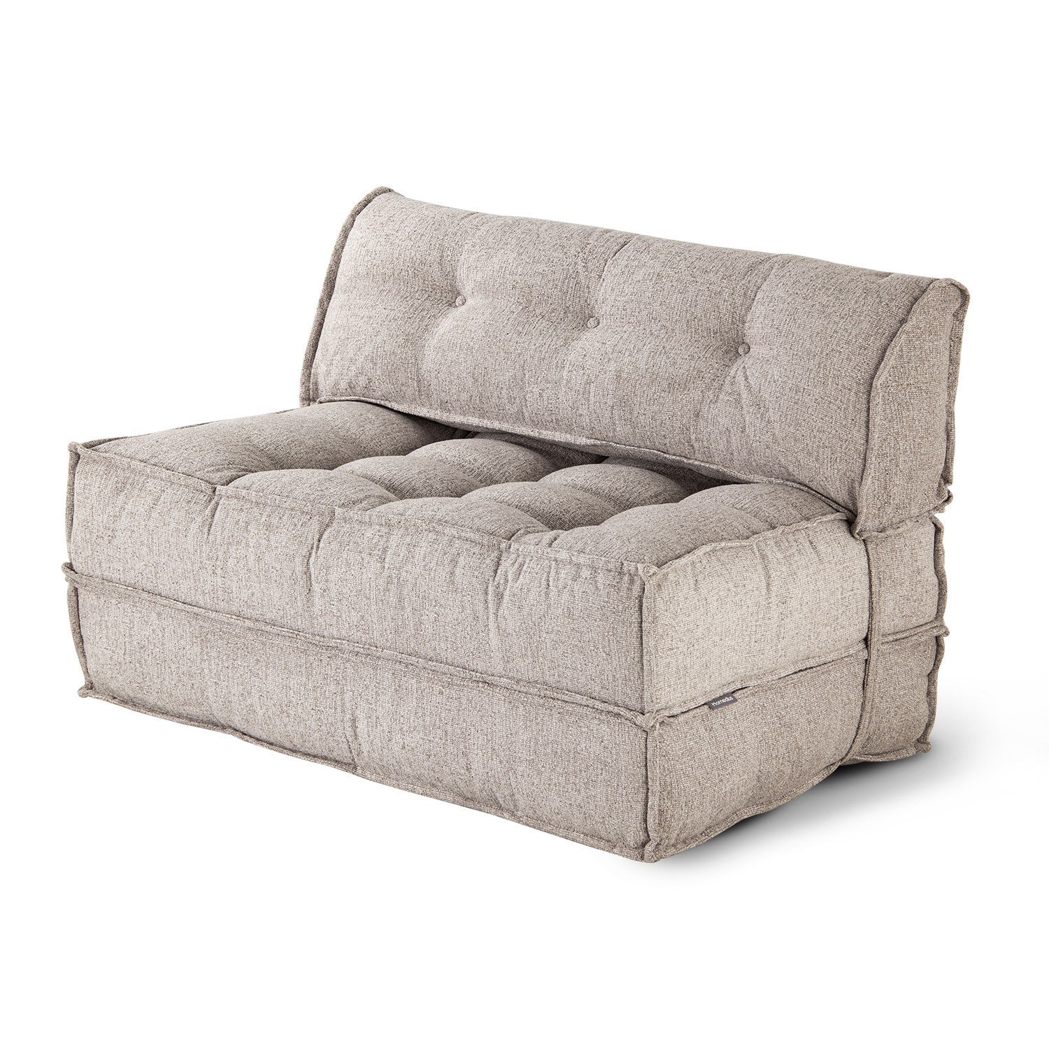 Sofá-Cama Mocca Light Brown - 2 Lugares em Boucle Premium