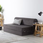 Sofá-Cama Magic Anthracite - Veludo Luxo 2 Lugares