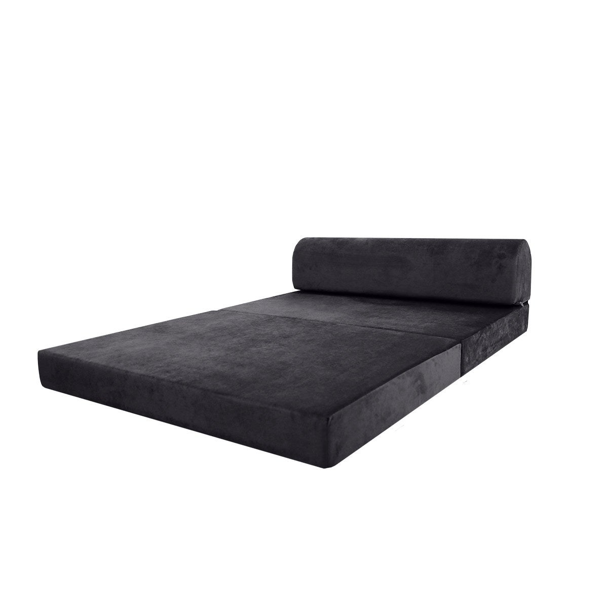 Sofá-Cama Magic Anthracite - Veludo Luxo 2 Lugares