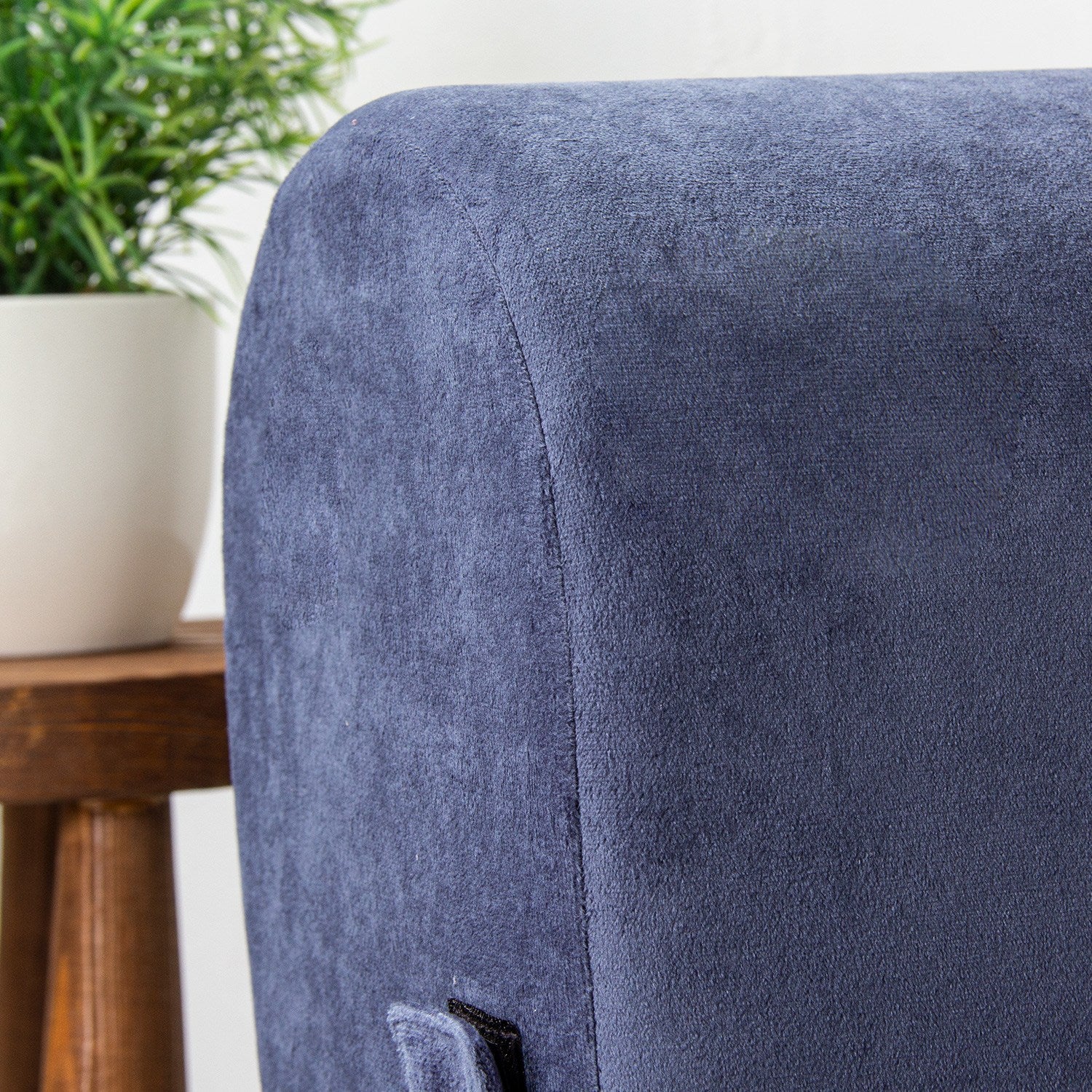 Sofá-Cama Magic Blue - Veludo Premium Individual