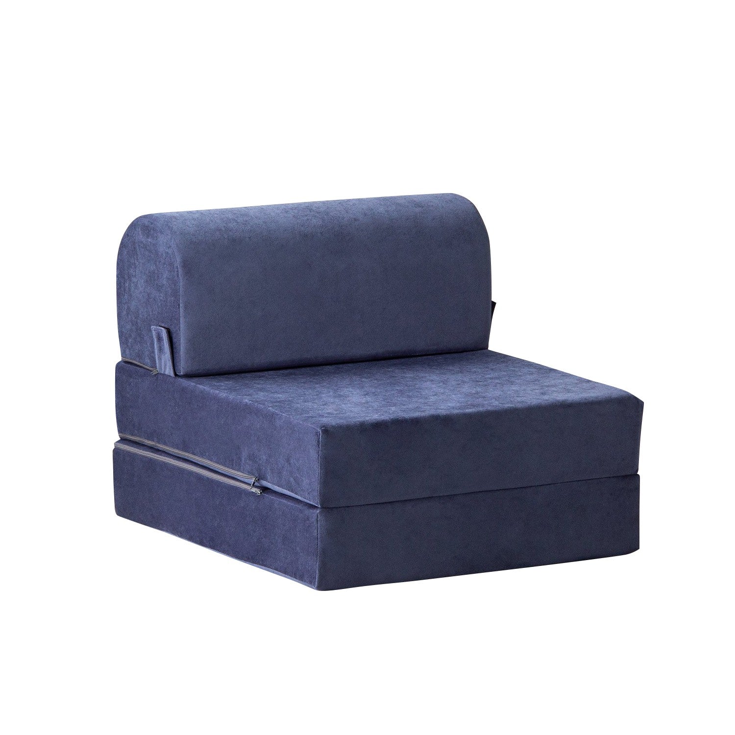 Sofá-Cama Magic Blue - Veludo Premium Individual