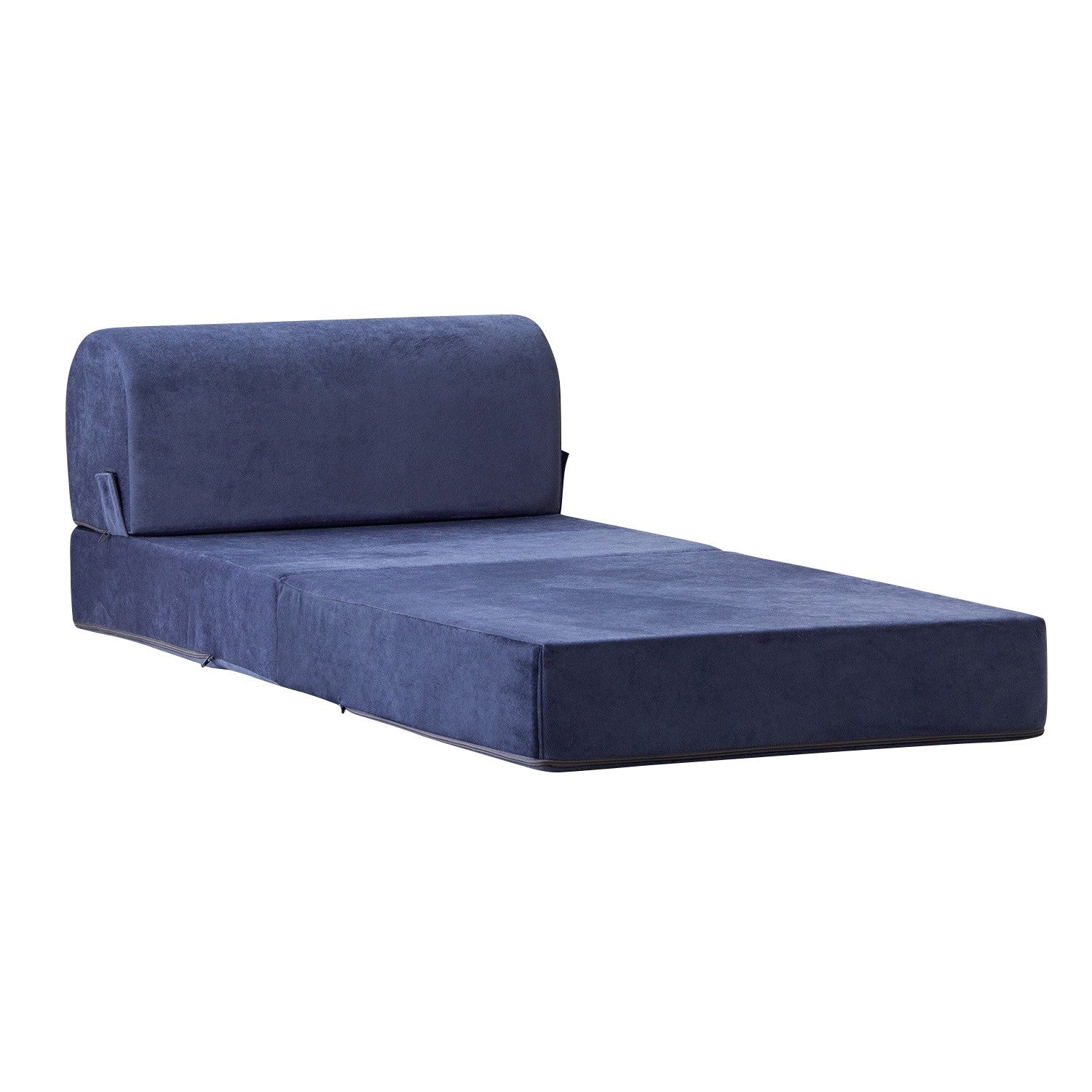 Sofá-Cama Magic Blue - Veludo Premium Individual