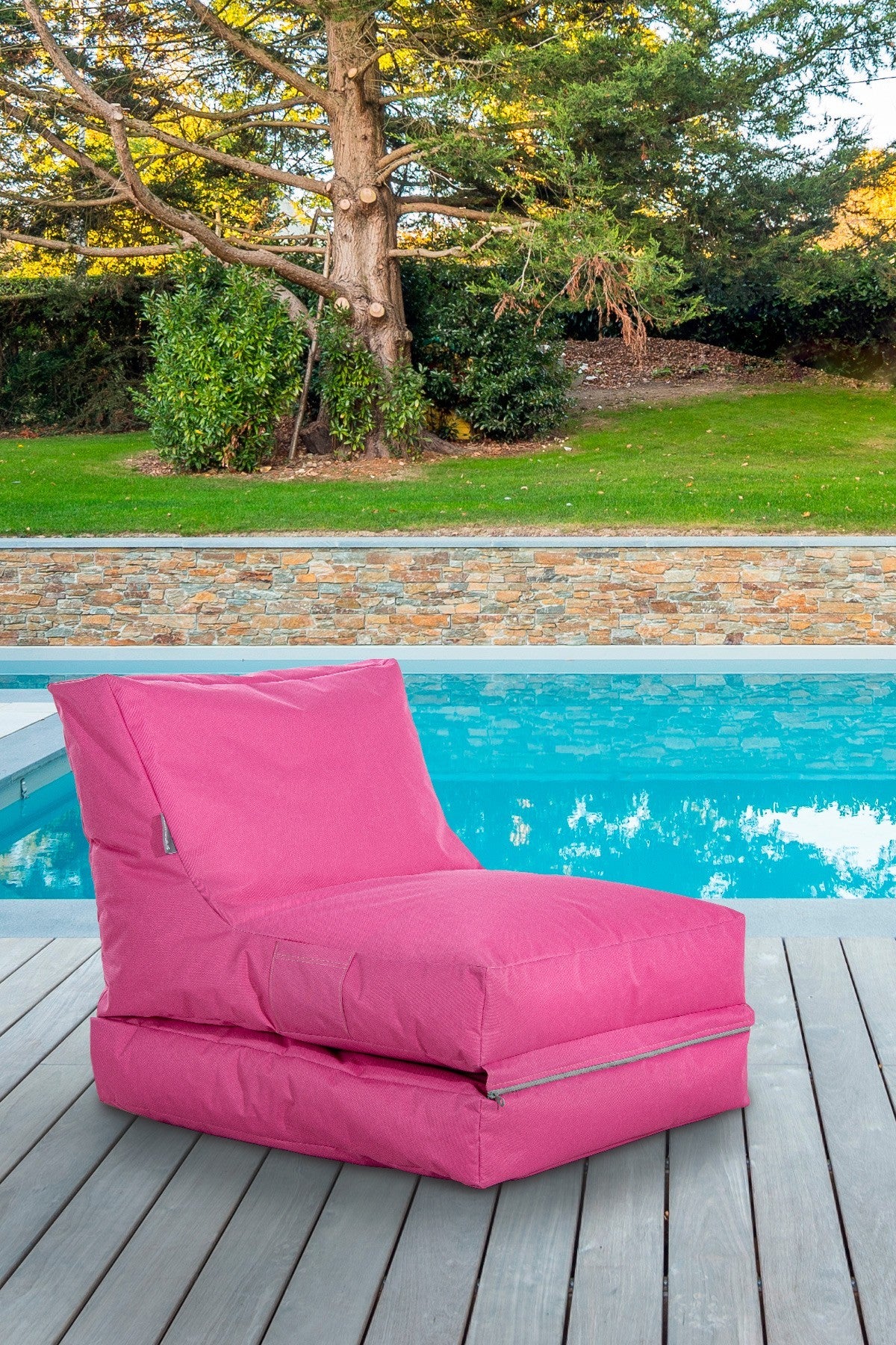 Sofá-Cama Fiesta Pink - Impermeável para Jardim e Interior