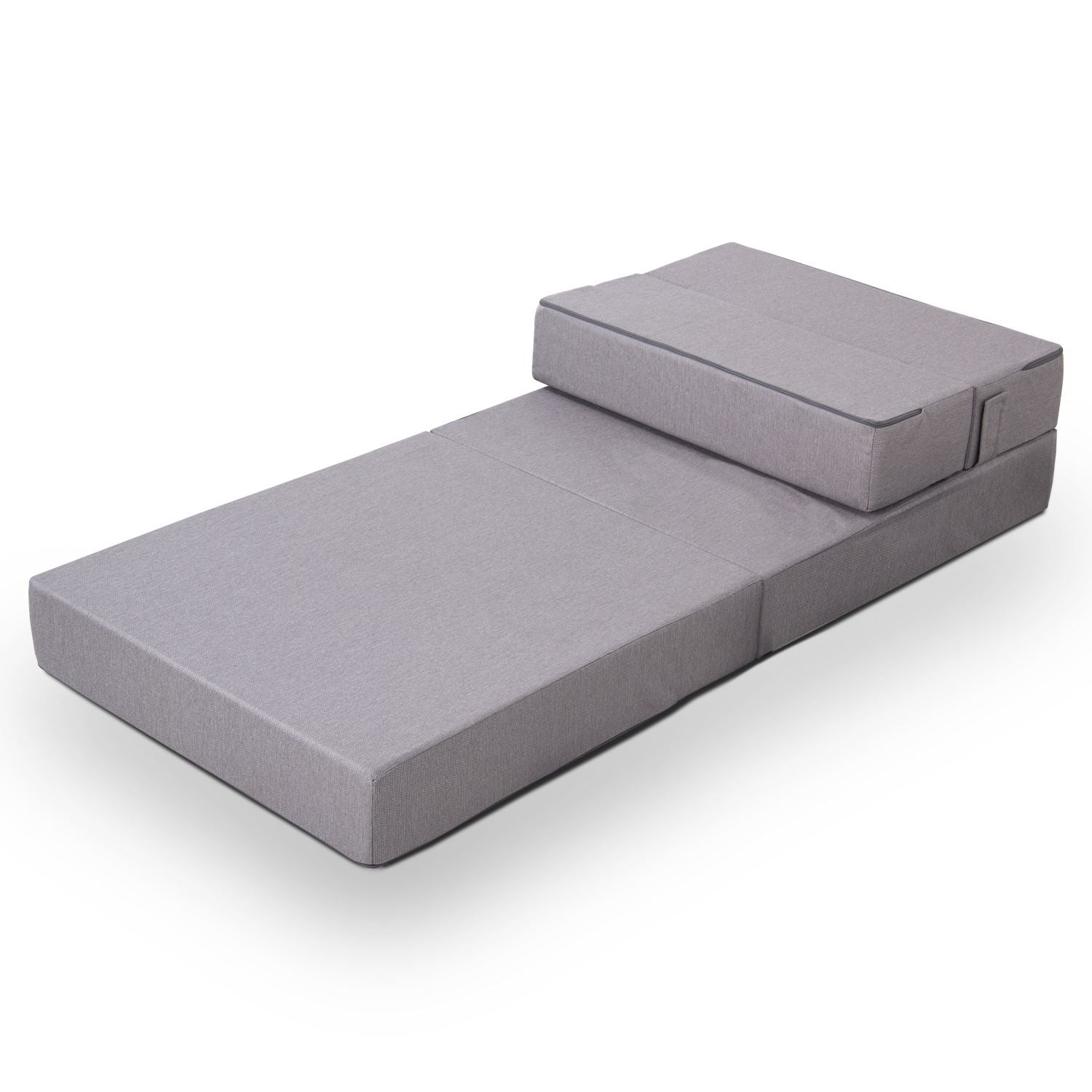 Sofá-Cama Valeria Grey - Linho Premium 1 Lugar