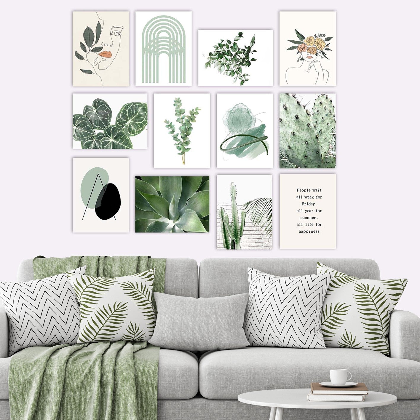 Conjunto de 12 pinturas decorativas em MDF, 20 x 15 cm | 100% MDF, 3 mm de espessura | Arte única para decoração de casa, toque de elegância para qualquer ambiente