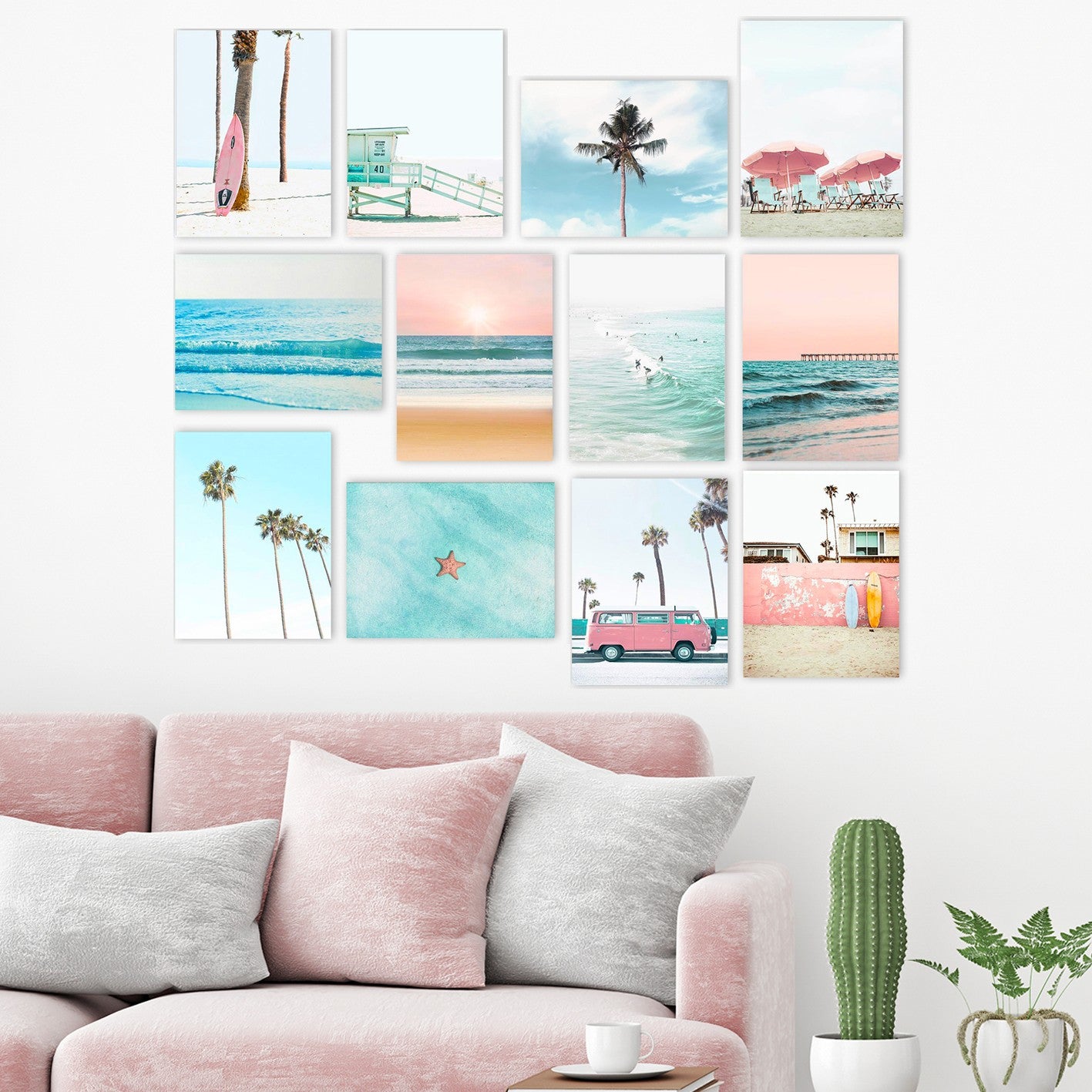 Conjunto de 12 pinturas decorativas em MDF, 20 x 15 cm | 100% MDF, 3 mm de espessura | Arte única para decoração de casa, toque de elegância para qualquer ambiente