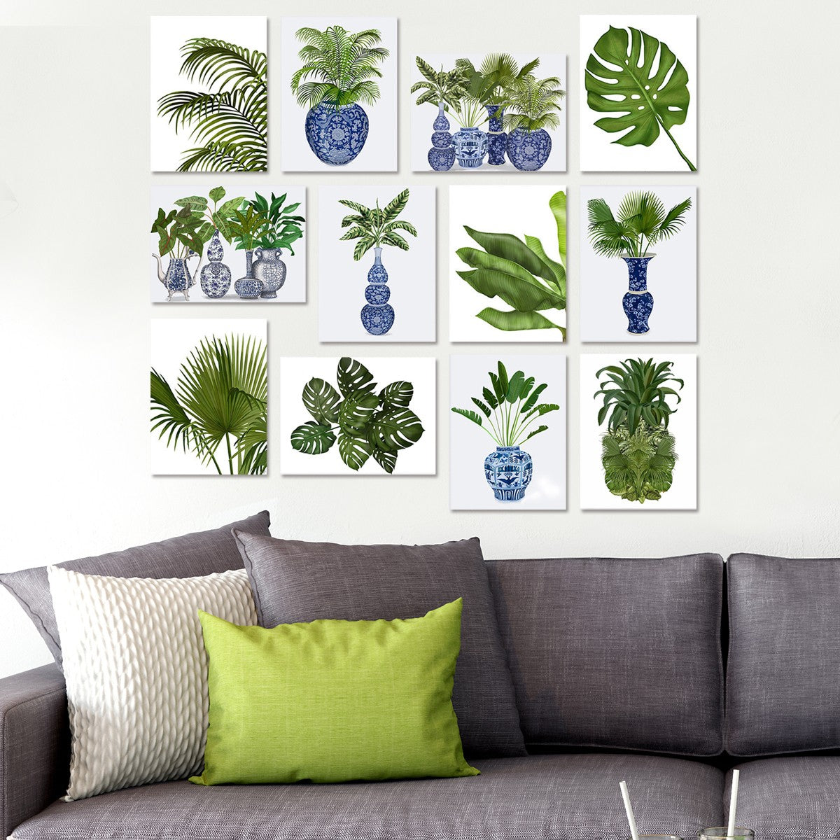 Conjunto 12 Quadros Decorativos MDF Multicolor - Arte Moderna