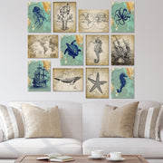 Conjunto 12 Quadros Decorativos MDF Multicolor - Arte Moderna