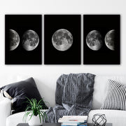 Conjunto elegante de pinturas decorativas emolduradas (3 peças), 35 x 45 cm | 100% MDF, 2 cm de espessura, moldura de plástico durável | Perfeito para decoração de casa e espaços modernos