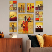 Conjunto Decorativo MDF 9 Peças Multicolor - Arte Modular Premium