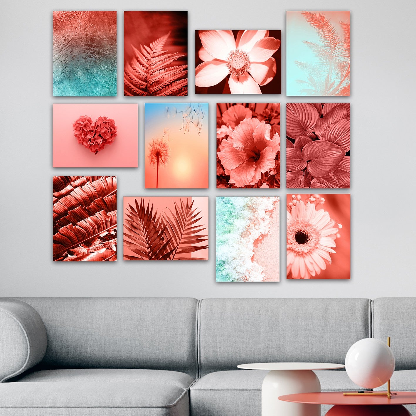 Conjunto Decorativo MDF 12 Peças Multicolor - Arte Moderna