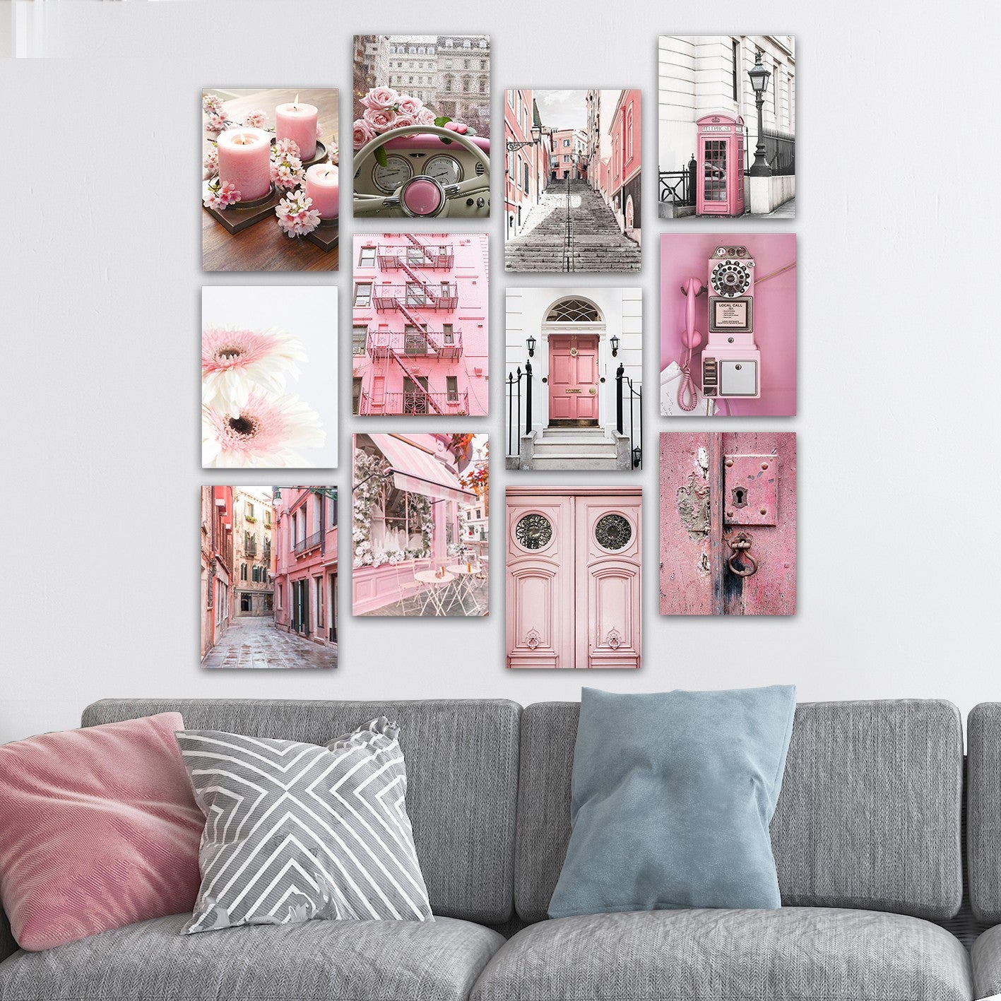 Conjunto Decorativo MDF Multicolor - 12 Peças Premium