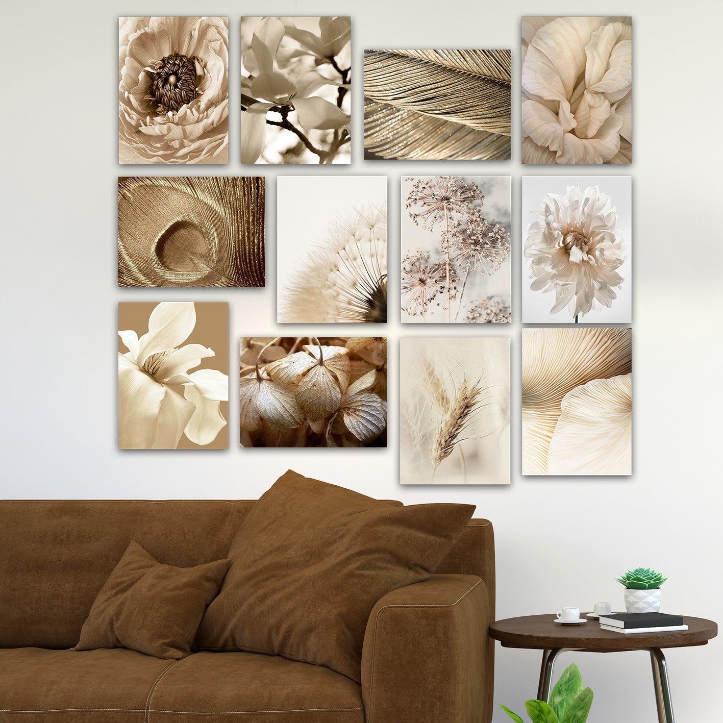Conjunto de 12 pinturas decorativas em MDF, 20 x 15 cm | 100% MDF, 3 mm de espessura | Arte única para decoração de casa, toque de elegância para qualquer ambiente