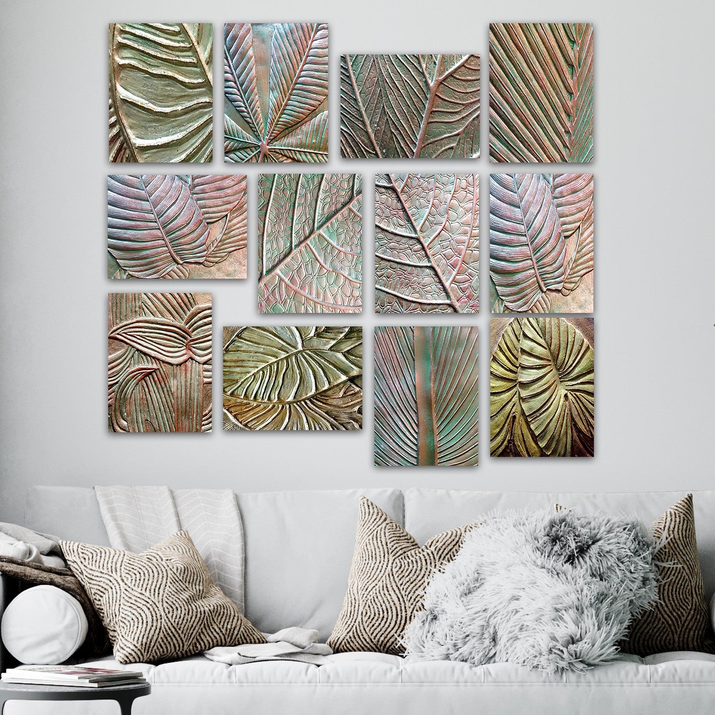 Conjunto Decorativo MDF Multicolor 12 Peças - Arte Moderna