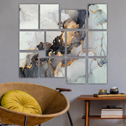 Conjunto 12 Quadros Decorativos MDF Multicolor Premium 20x15cm