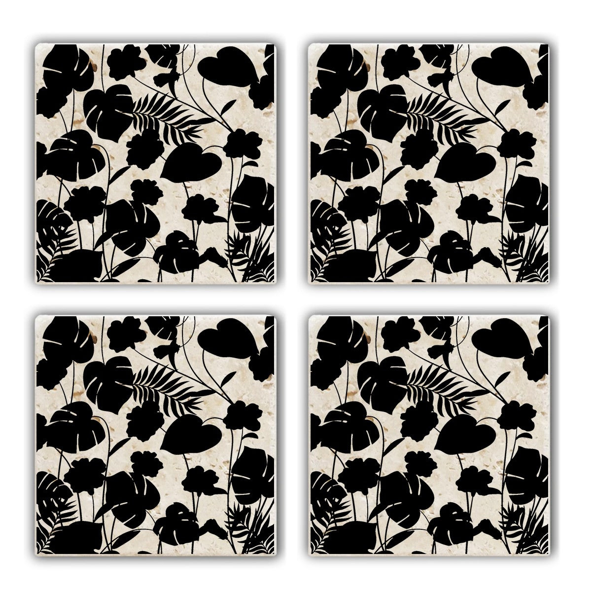 Tapete de vidro – 10 x 10 x 1 cm – Multicolorido – Pedra 100% natural