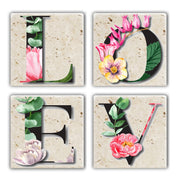 Tapete de vidro – 10 x 10 x 1 cm – Multicolorido – Pedra natural