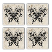 Tapete de vidro – 10 x 10 x 1 cm – Multicolorido – Pedra natural