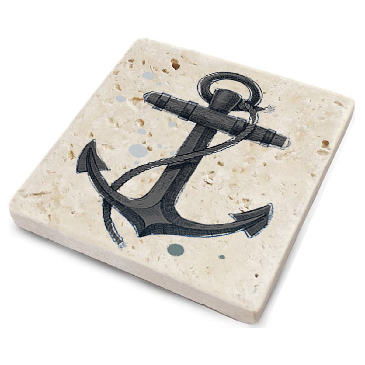 Tapete de vidro – 10 x 10 x 1 cm – Multicolorido – Pedra 100% natural