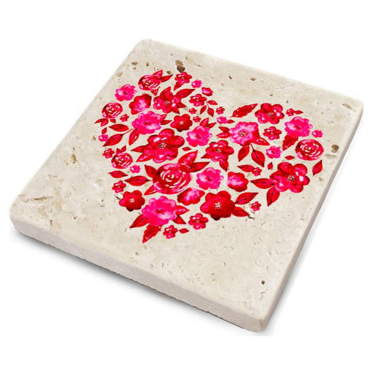 Tapete de vidro em pedra natural – 10 x 10 x 1 cm – Multicolorido