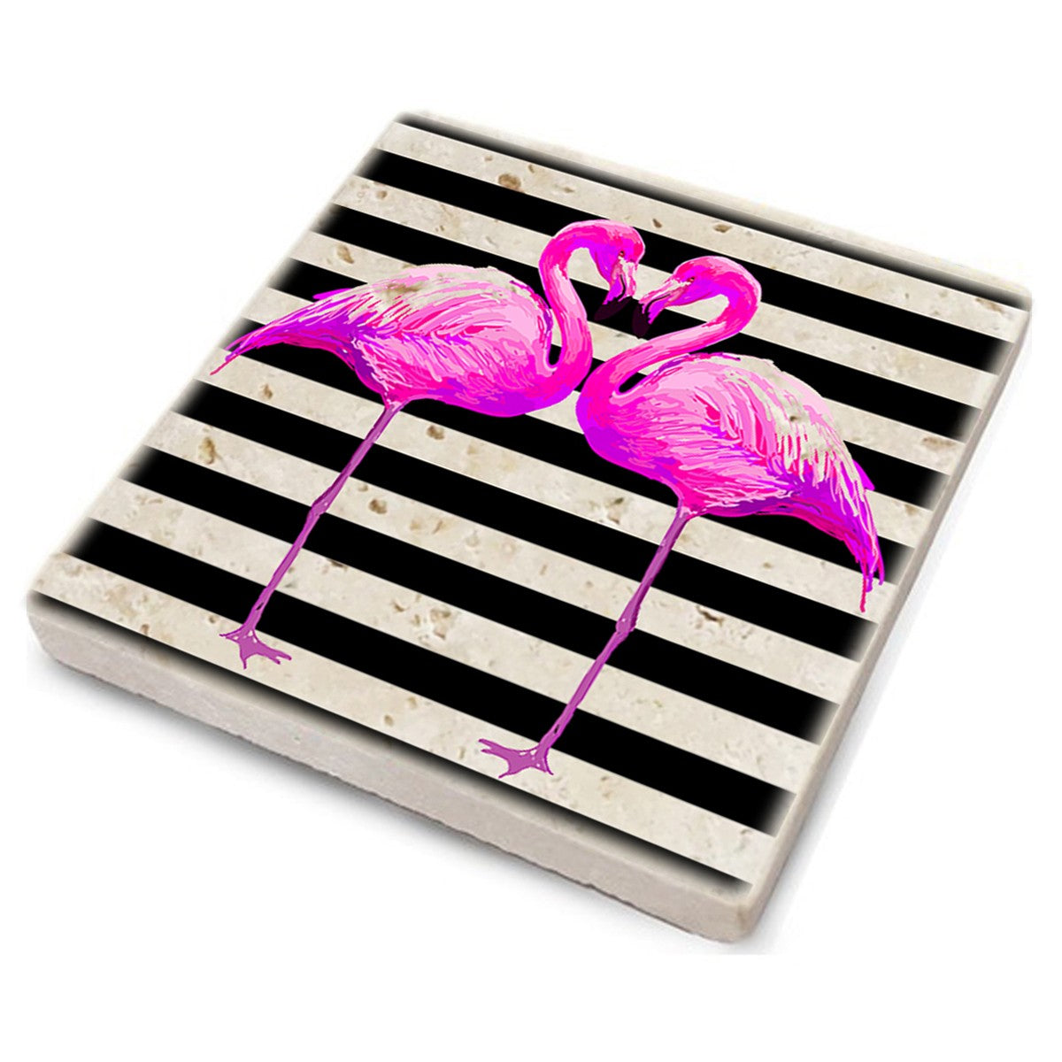 Tapete de vidro em pedra natural – 10 x 10 x 1 cm – Multicolorido – Pedra natural